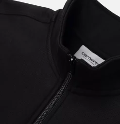 American Scrip Half Zip Black