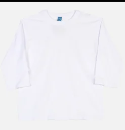 Baseball Tee Non Pigmente Blanc