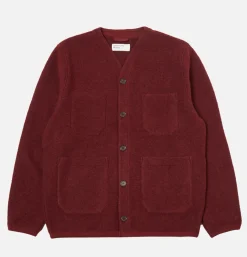 Cardigan Wool Deep Red