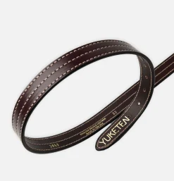 Ceinture Triple Stitched Dark Brown