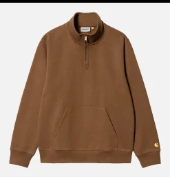 Chase Neck Zip Sweat Tamarind