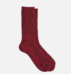 Chaussettes Nep Tweed Marl Burgundy