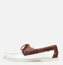 Chaussures Docksides Portland White brown