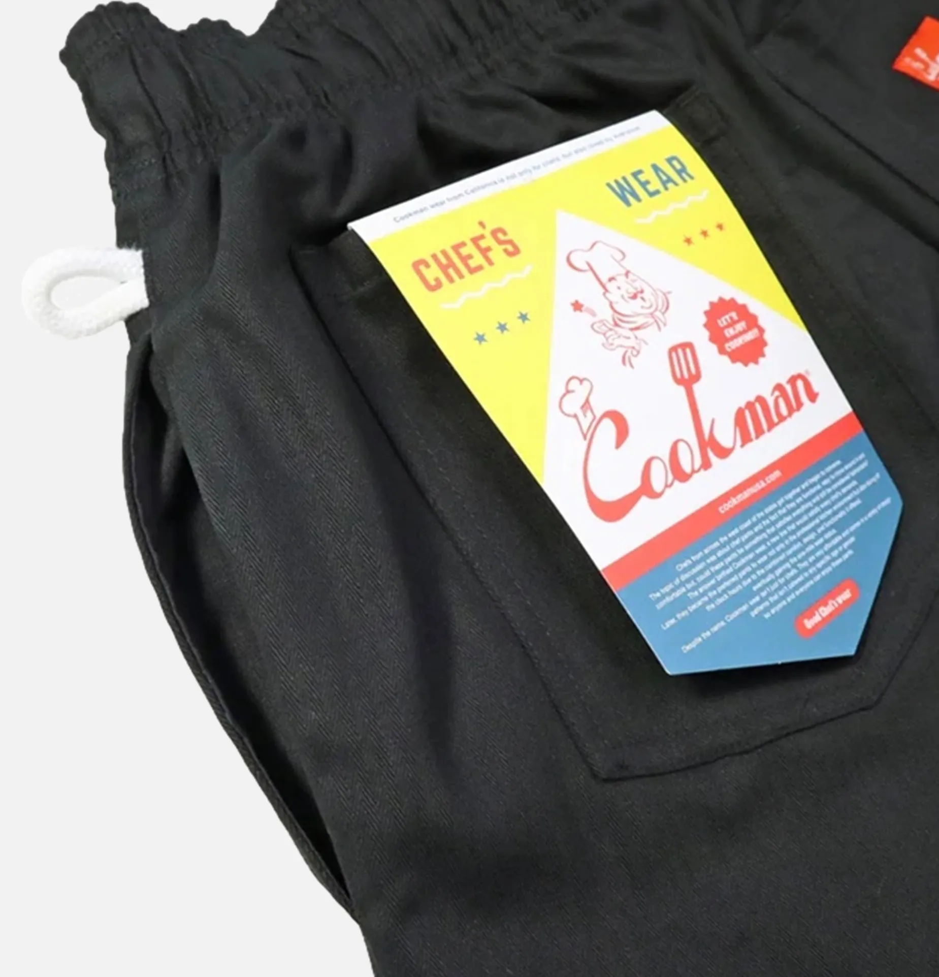 Chef Pant Herringbone Black