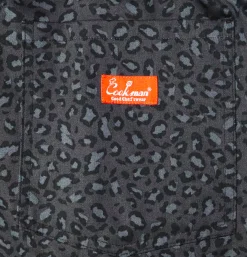 Chef Short Black Leopard