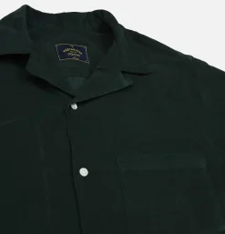 Chemise Cord Camp Collar Green