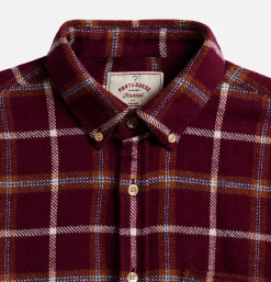 Chemise Pottery Check Burgundy