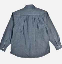 Cigarette Chambray Shirt Blue