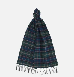 Echarpe Tartan Lambswool Scarf Green Loch