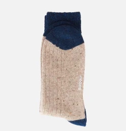 Houghton Socks Stone/navy