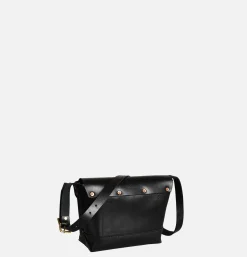 Leather Mini Shoulder Bag Noir