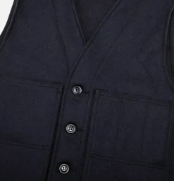 Mackinaw Wool Vest Navy