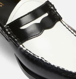 Mocassin Femme Weejun Noir et blanc