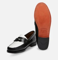 Mocassin Femme Weejun Noir et blanc