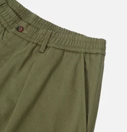 Pleated Track Pant Olive