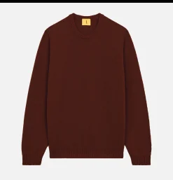 Pull Youri Col Rond Brique