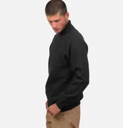 Pull Youri Col Roule Charcoal