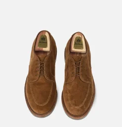 702R - Plain Toe Derby Snuff Suede
