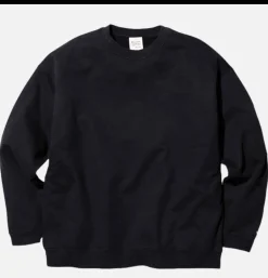 Recycled Cotton Crewneck Black