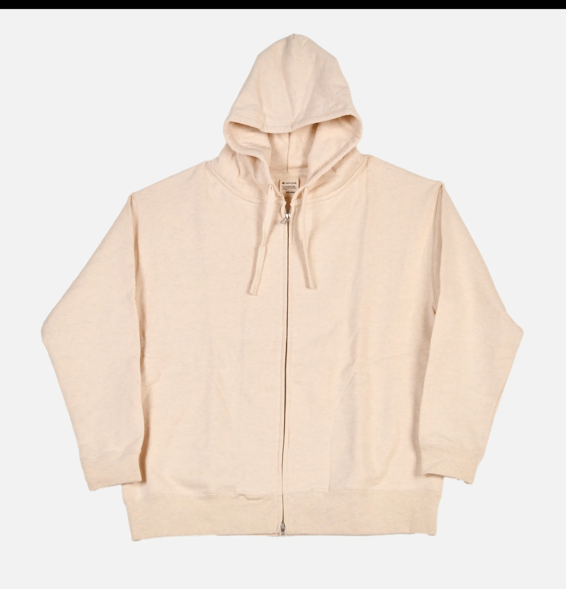 Recycled Cotton Zipup Hoodie Oat