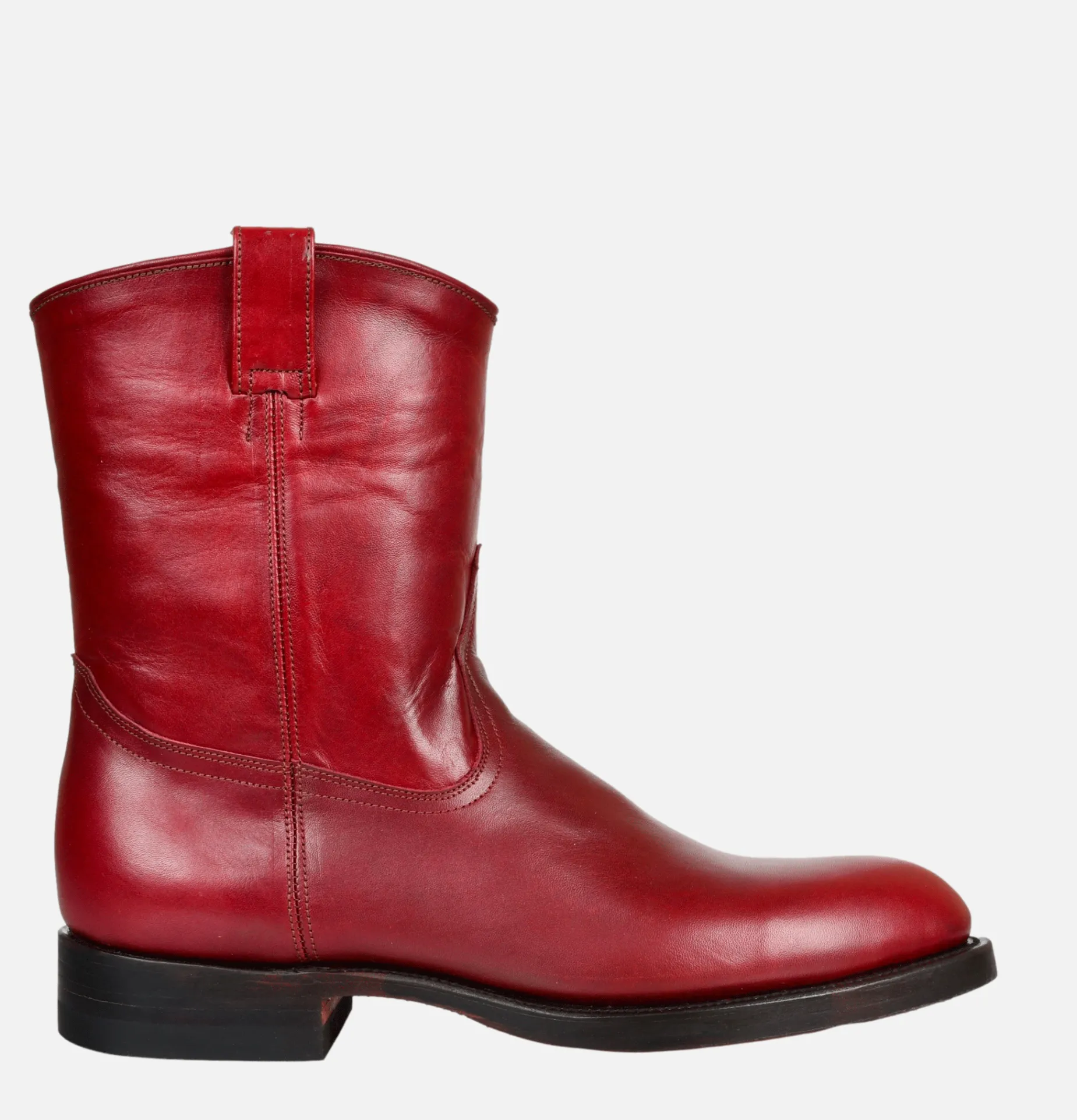 Roper Boots Pull Up Cherry