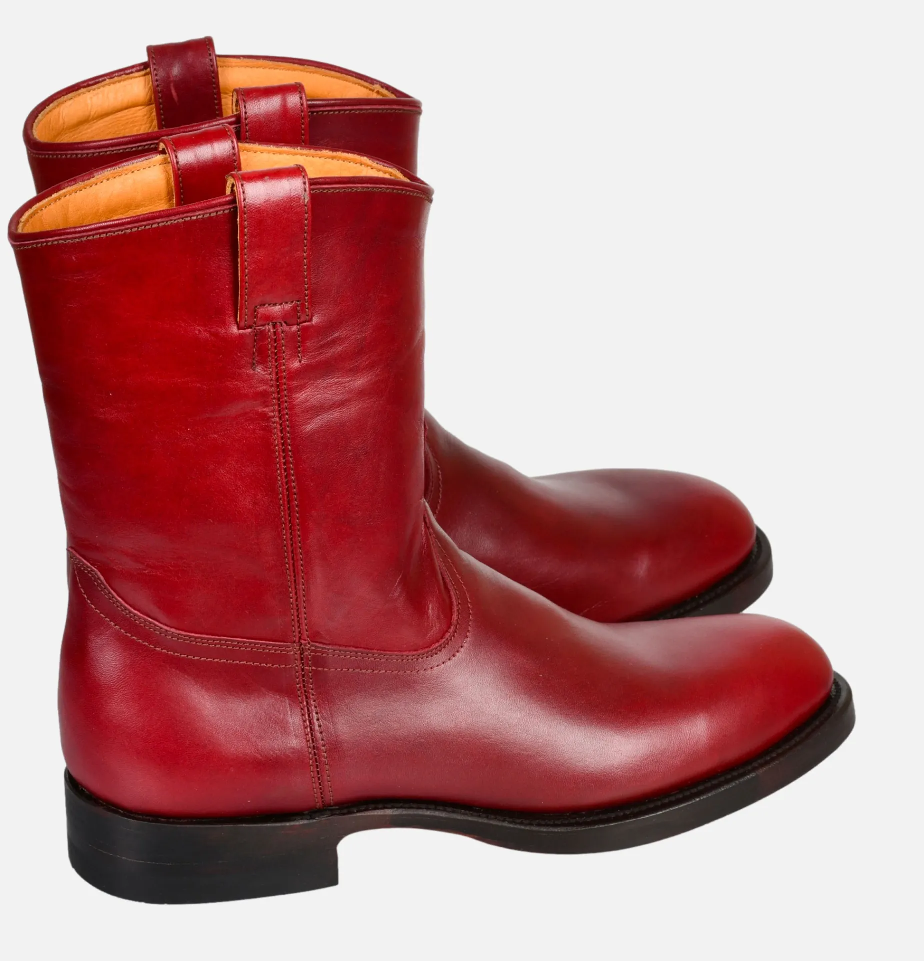 Roper Boots Pull Up Cherry