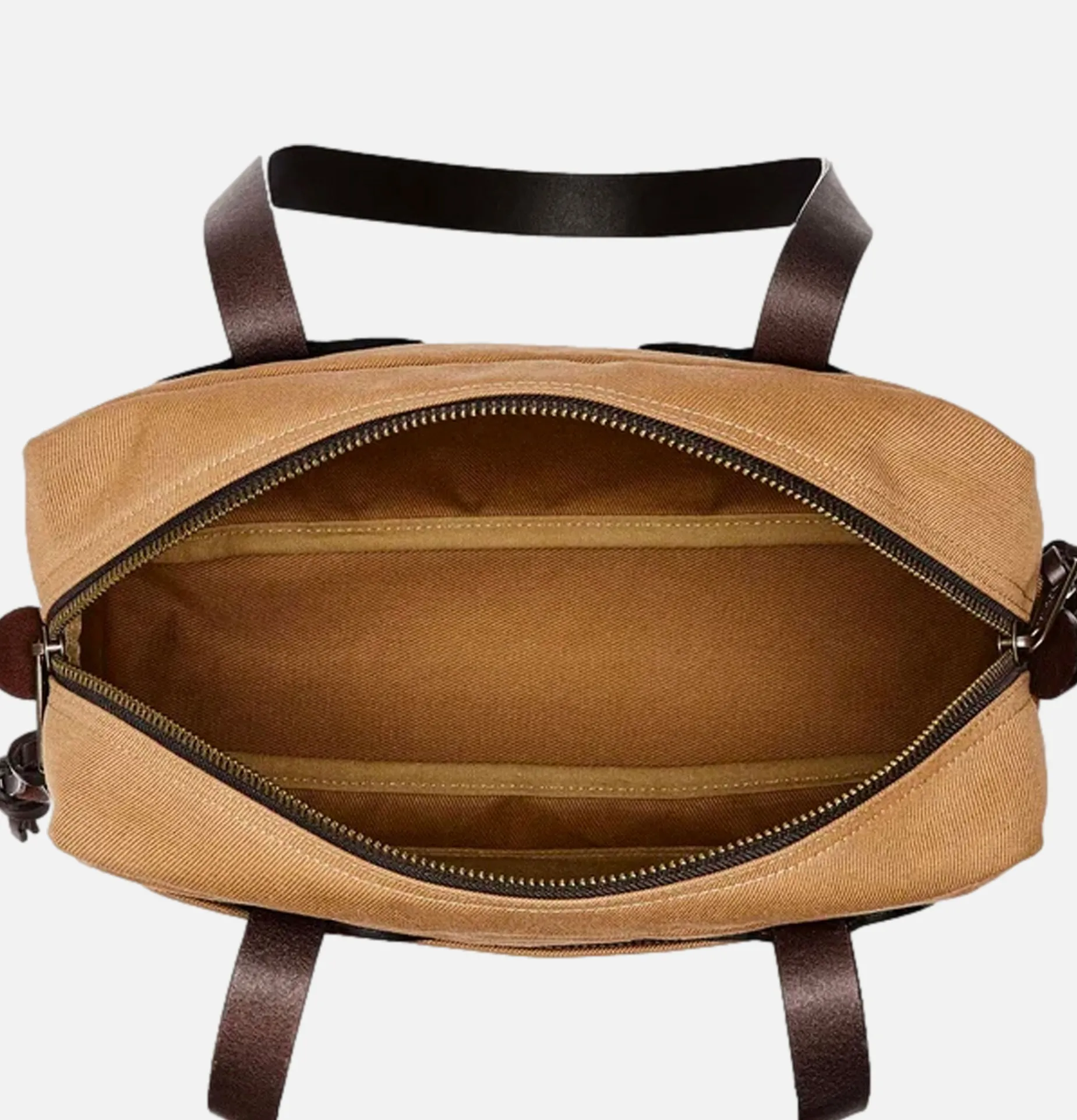 Small Zipper Tote Tan