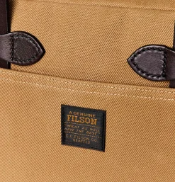 Small Zipper Tote Tan