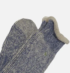 Thick Pile Crew Socks Ink Blue