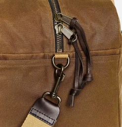 Tin Cloth Medium Duffle Bag Dark Tan