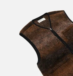 Wool Zip Liner Ombre Brown