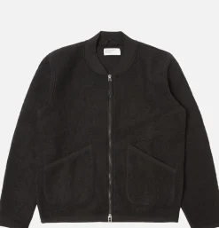 Zip Bomber Wool Black