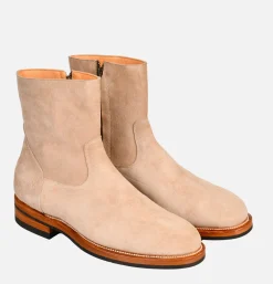 Zip Boots Dark Sand